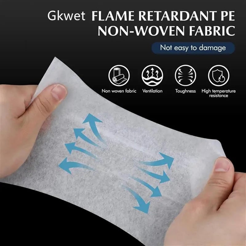 LBGWOEC 12PCS Disposable range Hood Filters Sheets,Nonwoven oil filter paper,hood filters for kitchen,Flame retardant high temperature filter fabric (43 * 45CM) - Image 4